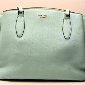 Kate Spade Monet Pebble Leather Light Green Tote Bag